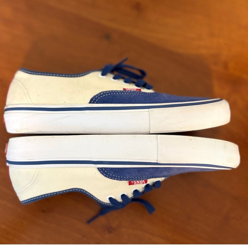 Vans Authentic Pro STV Navy Classic White Skate Inspired Sneakers Size Men's 8 - Picture 8 of 14
